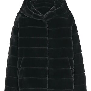 APPARIS L NOIR/ Black Faux Fur Coat